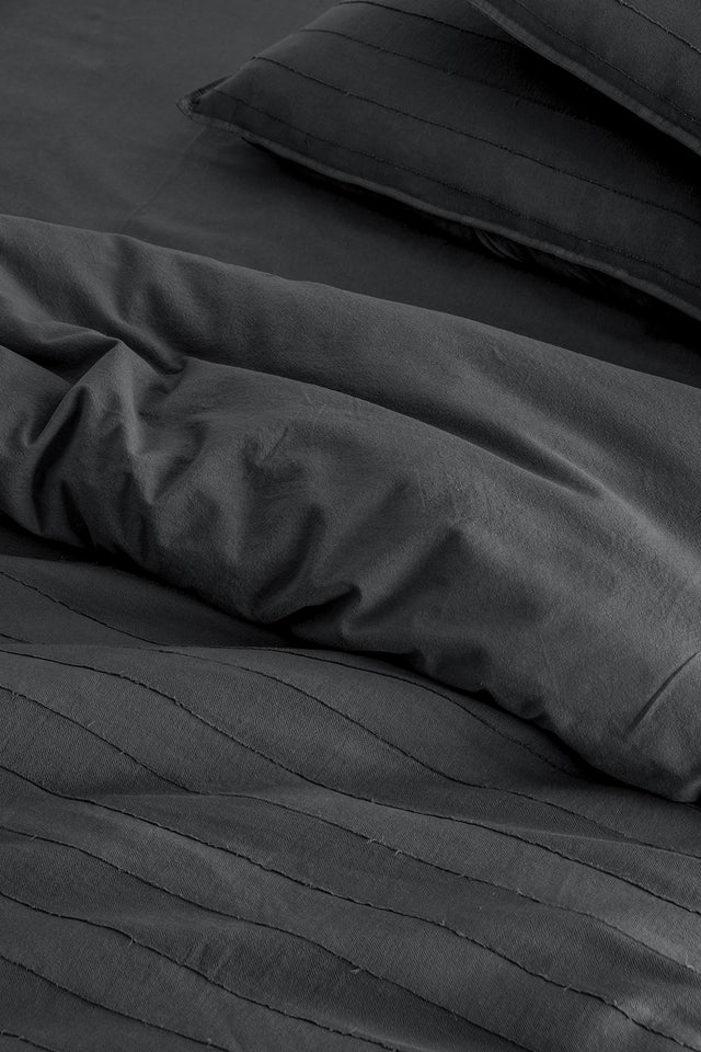 Ibas Uno Chacarol-100% Extra Pure Cotton, Washed, Jacquard Single Duvet Cover Set