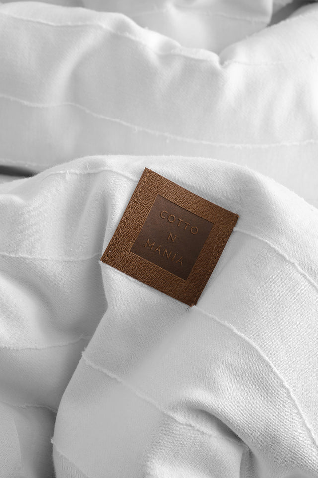 Ibas Uno Chacarol-100% Extra Pure Cotton, Washed, Jacquard Single Duvet Cover Set