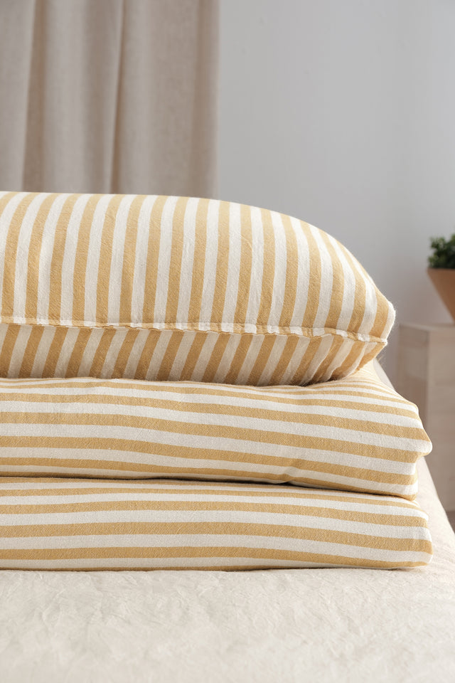 Moln Uno -100% Extra Pure Cotton, Yarn Dyed, Washed, Single Duvet Cover Set