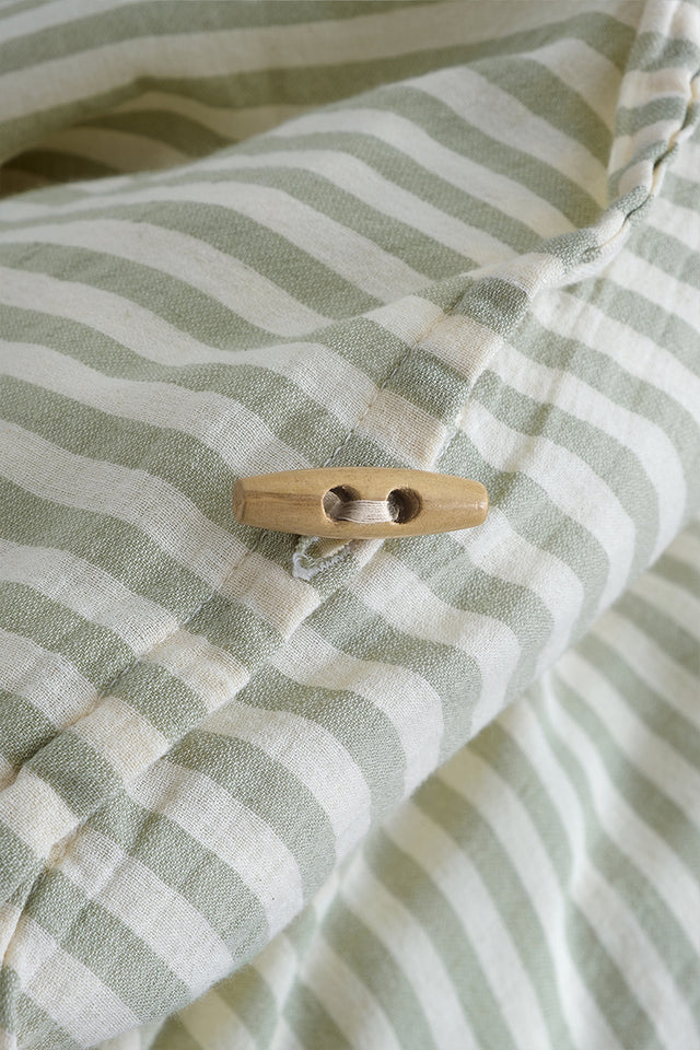 Moln 303 – 100 % extra reine Baumwolle, garngefärbt, gewaschen, Doppelbett-Bettbezug-Set