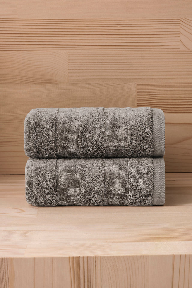 Mons 404 -  2 Piece 50x90 cm Premium Towel Set