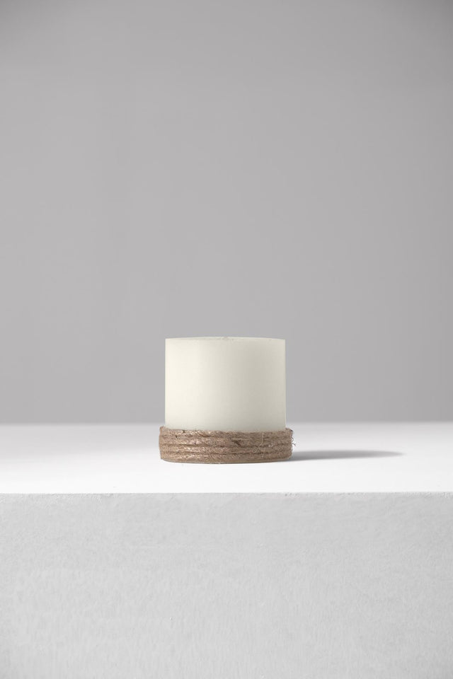 Mumm Moon Sign - El Dökümü Jüt İpli Silindir Mum