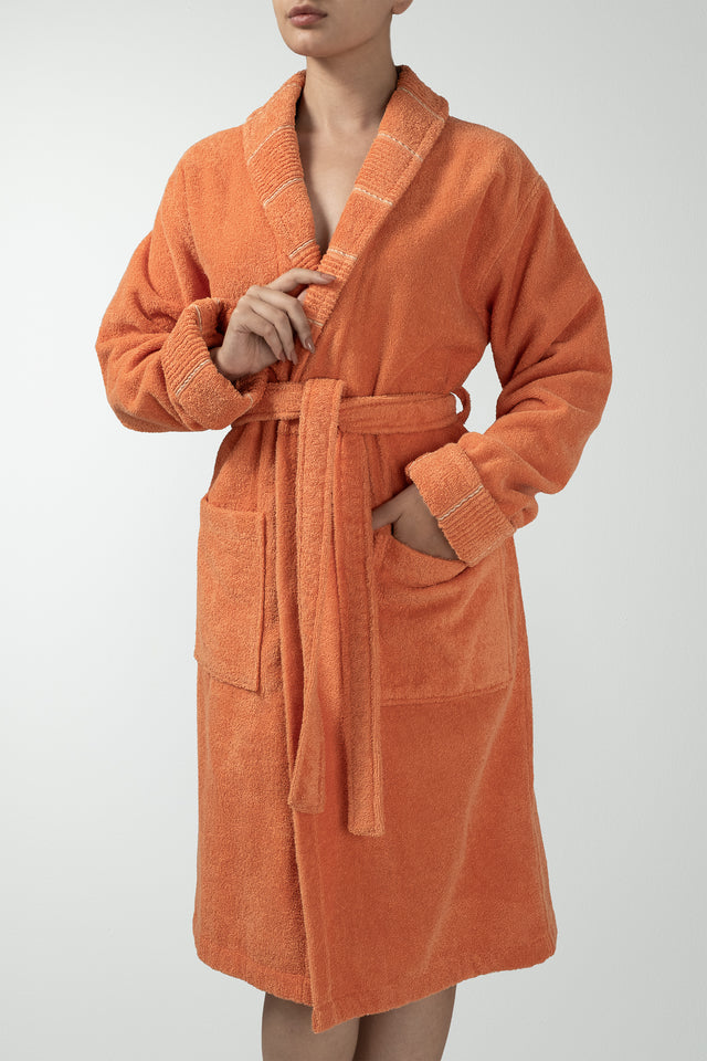 Carmine Robe Desert Extra Soft Unisex Shawl Bathrobe