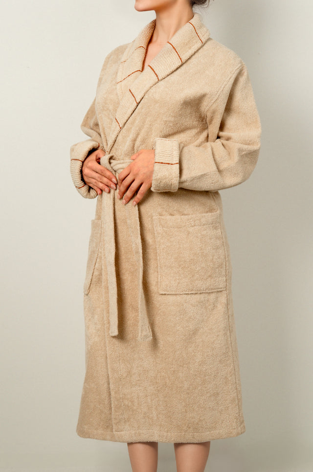 Carmine Robe Dust - Unisex Şalyaka Bornoz