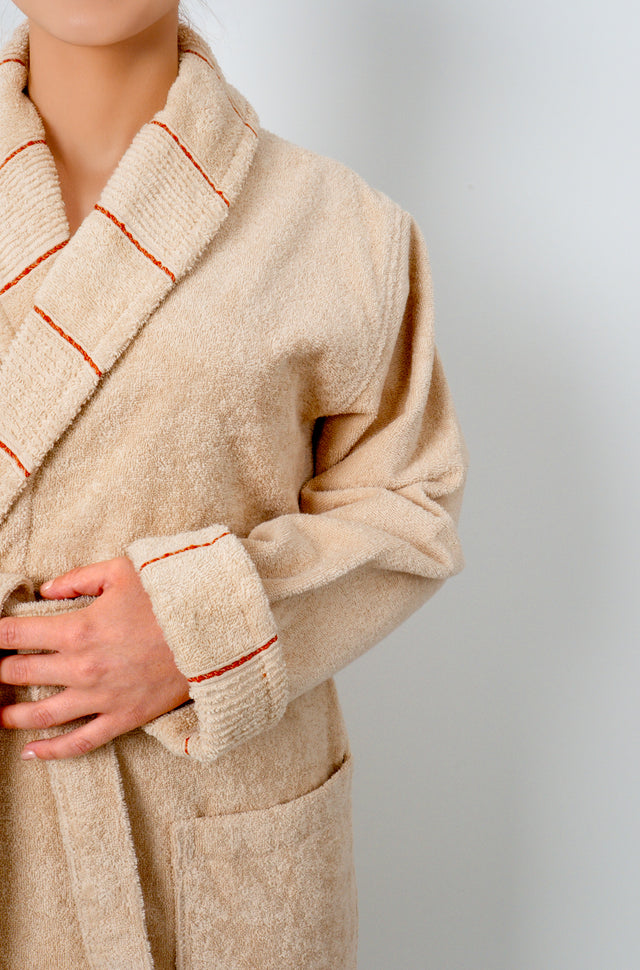 Carmine Robe Dust - Unisex Şalyaka Bornoz