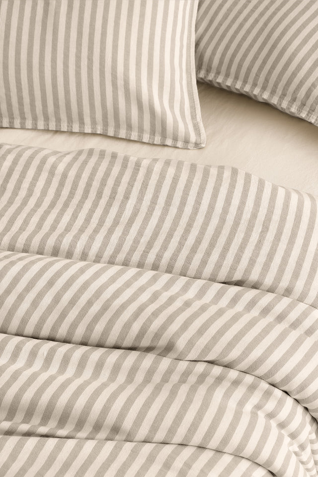 Moln -100% Extra Pure Cotton, Yarn Dyed, Washed, Double Duvet Cover Set