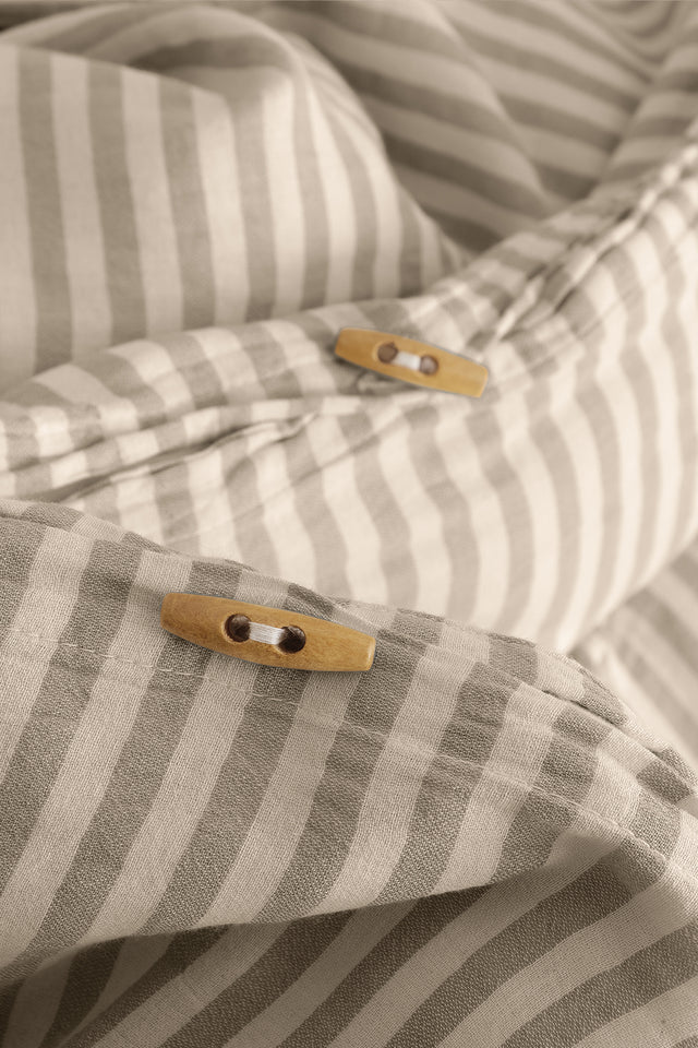Moln -100% Extra Pure Cotton, Yarn Dyed, Washed, Double Duvet Cover Set