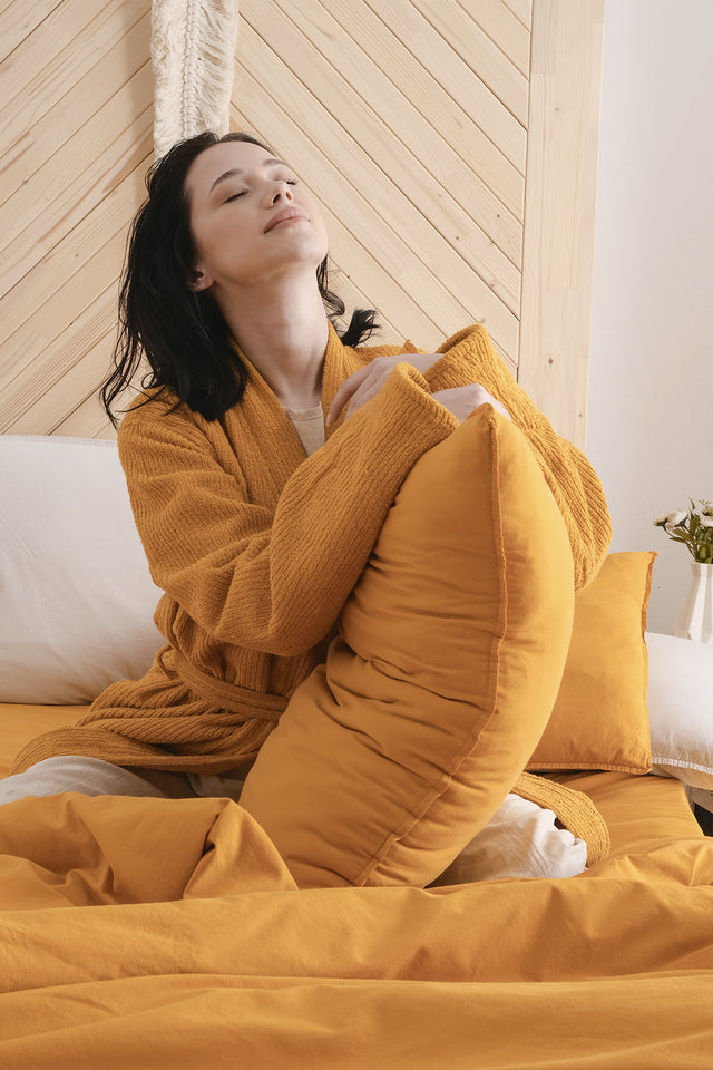Mono -100% Extra Cotton, Washed, Double Duvet Cover Set
