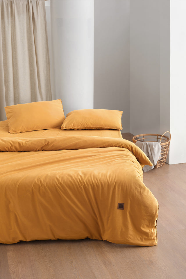 Mono -100% Extra Cotton, Washed, Double Duvet Cover Set