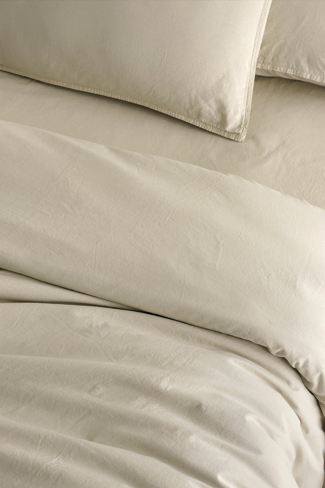 Mono -100% Extra Cotton, Washed, Double Duvet Cover Set