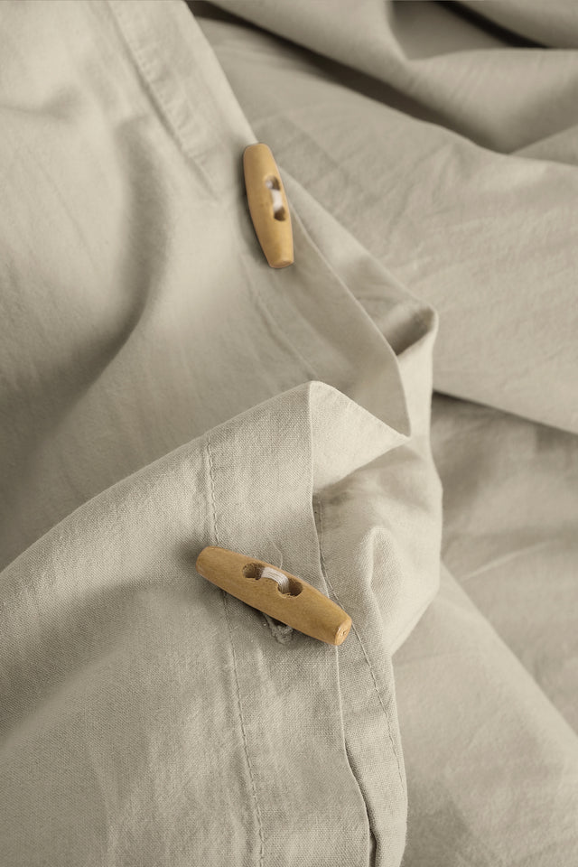Mono -100% Extra Cotton, Washed, Double Duvet Cover Set