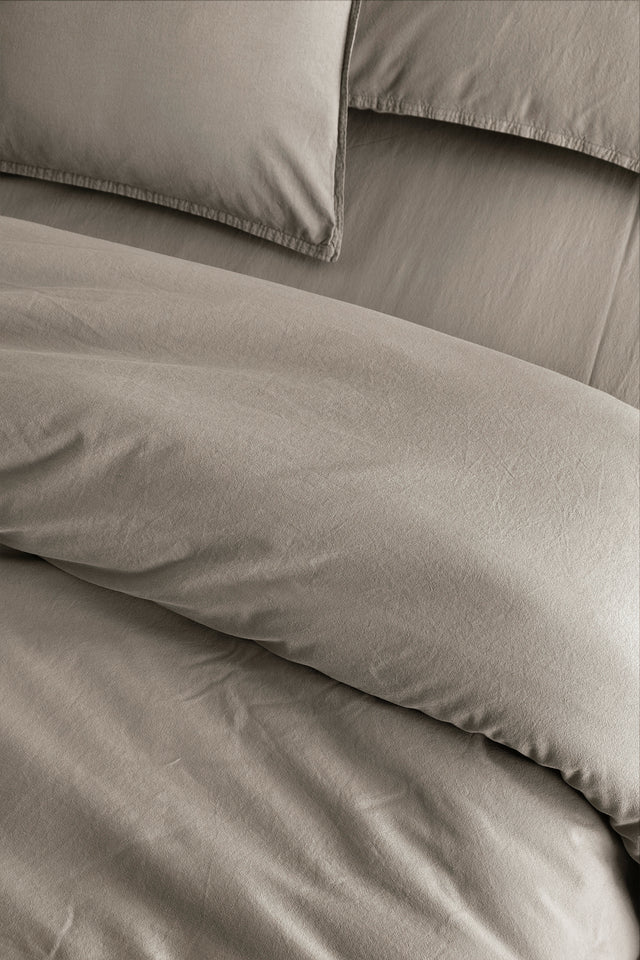 Mono -100% Extra Cotton, Washed, Double Duvet Cover Set