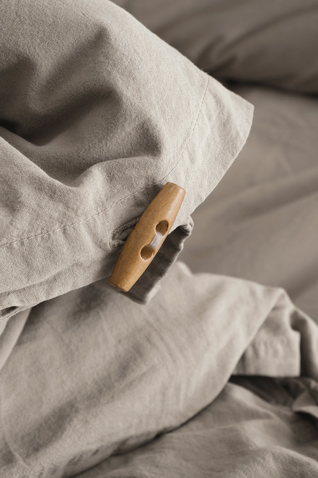 Mono -100% Extra Cotton, Washed, Double Duvet Cover Set
