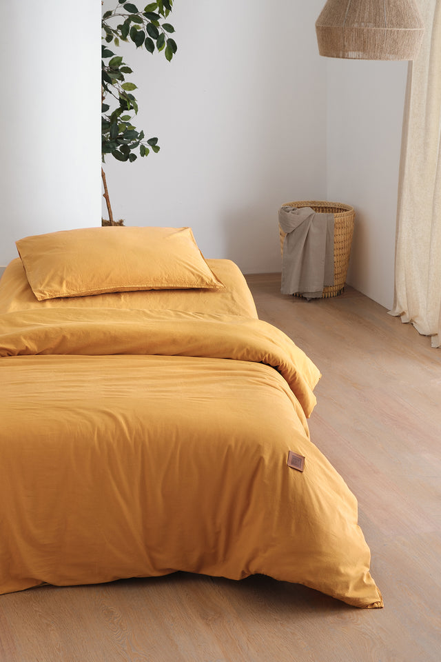Mono Uno -100% Extra Cotton, Washed, Single Duvet Cover Set