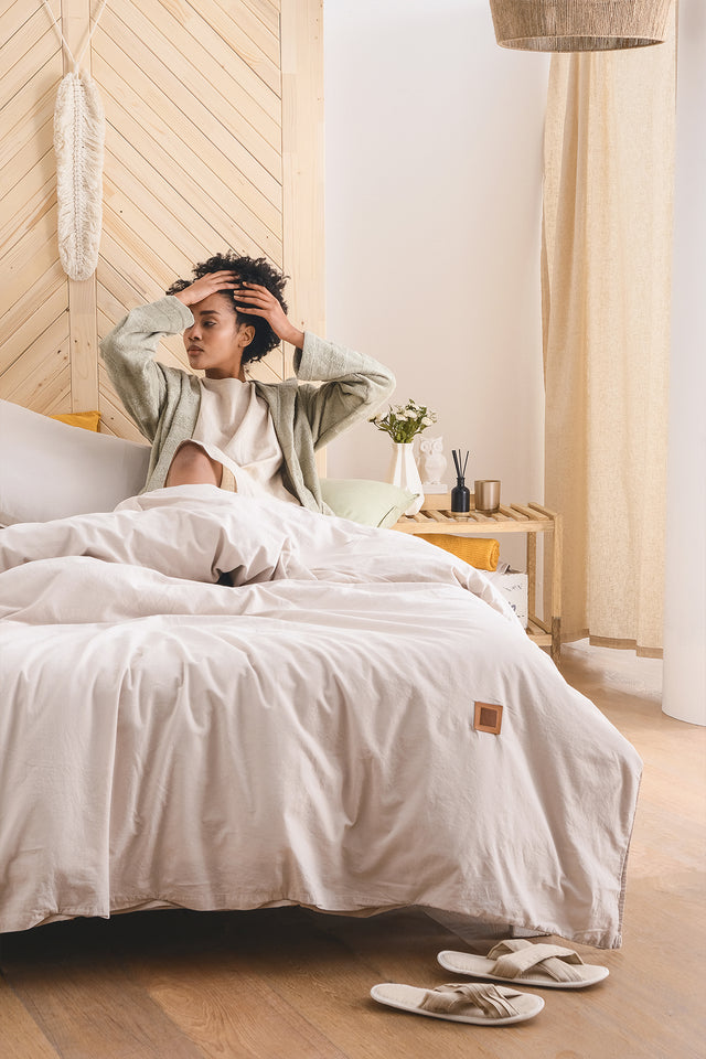 Mono Uno -100% Extra Cotton, Washed, Single Duvet Cover Set