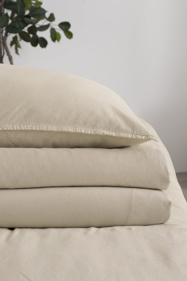 Mono Uno -100% Extra Cotton, Washed, Single Duvet Cover Set