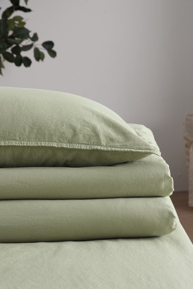 Mono Uno -100% Extra Cotton, Washed, Single Duvet Cover Set