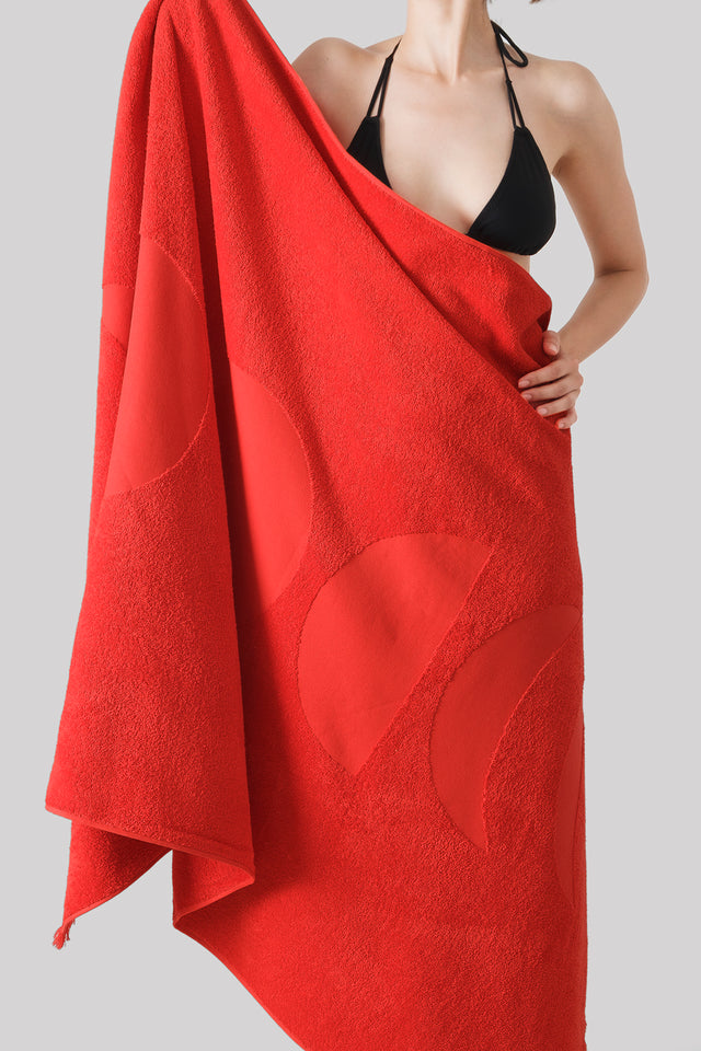Lua Coral - 100x180 cm Premium Plaj Havlusu
