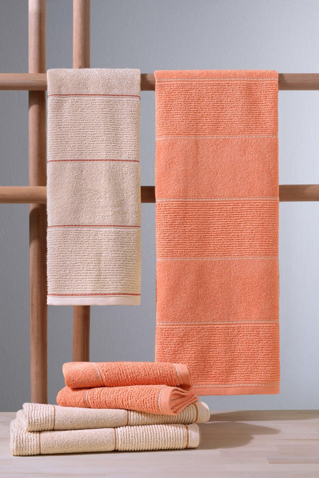 Carmine Set Desert - 2 Adet 70x140 cm, 2 Adet 50x90 cm  Havlu Seti