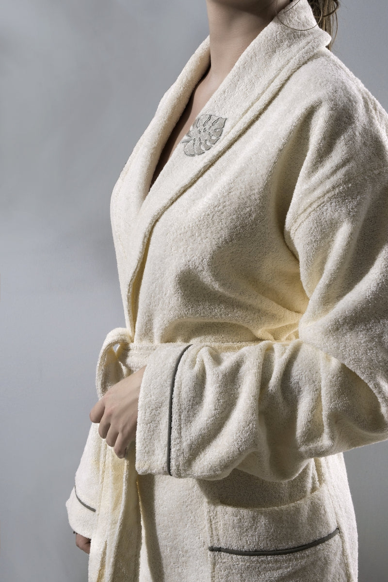 Ethan Robe Olive Ekstra Yumuşak Unisex Salyaka Bornoz