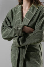 Carmine Robe Olive Ekstra Yumuşak Unisex Salyaka Bornoz