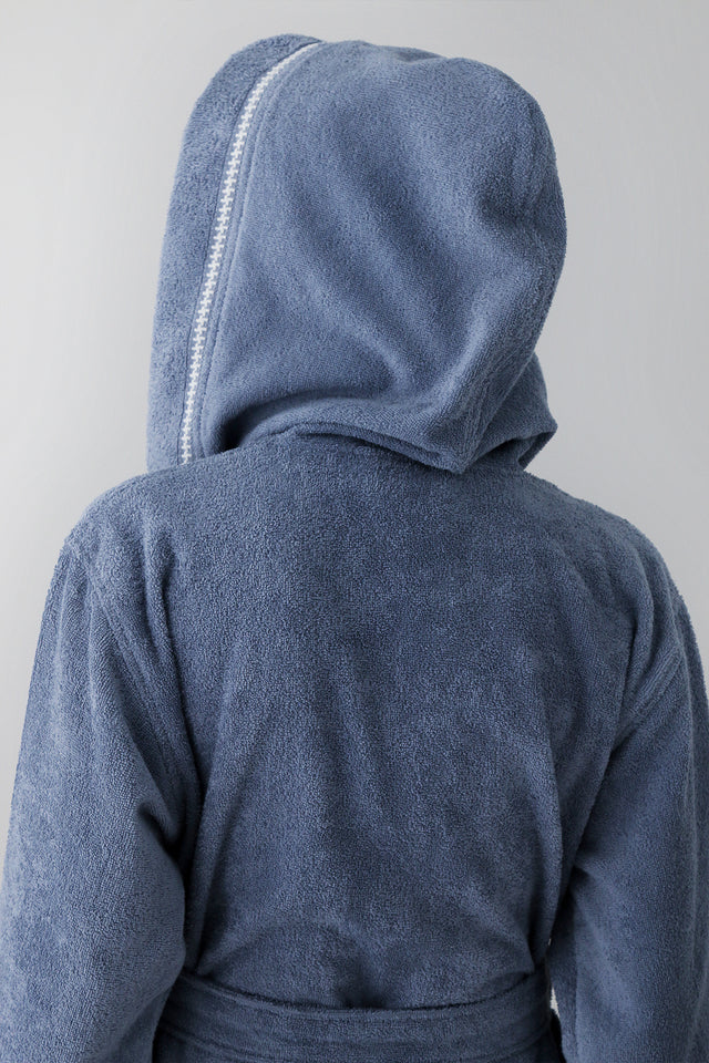 Profundo Robe Sky - Unisex Kapusonlu Bornoz