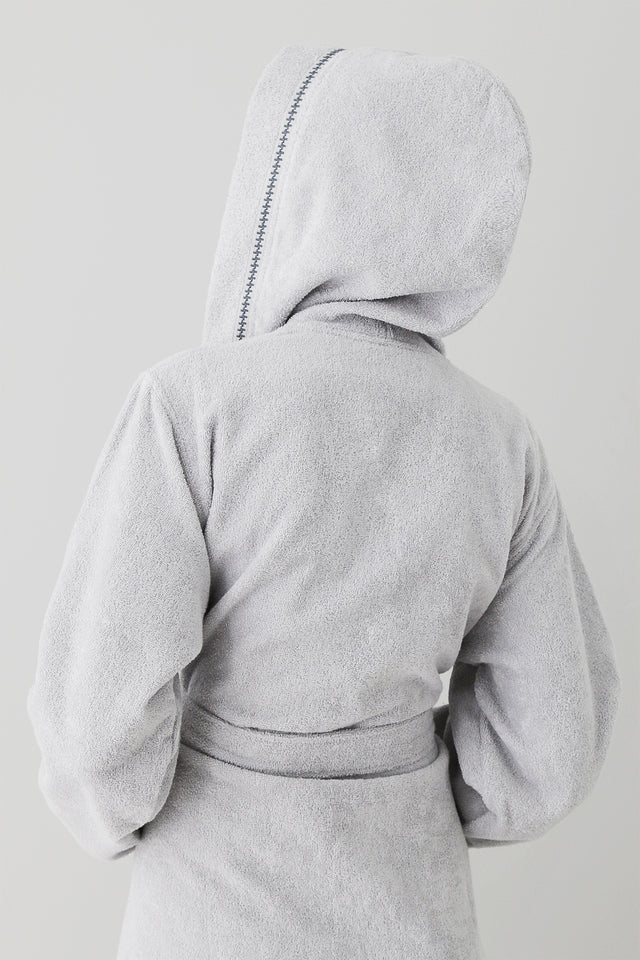 Profundo Robe Fog - Unisex Kapusonlu Bornoz