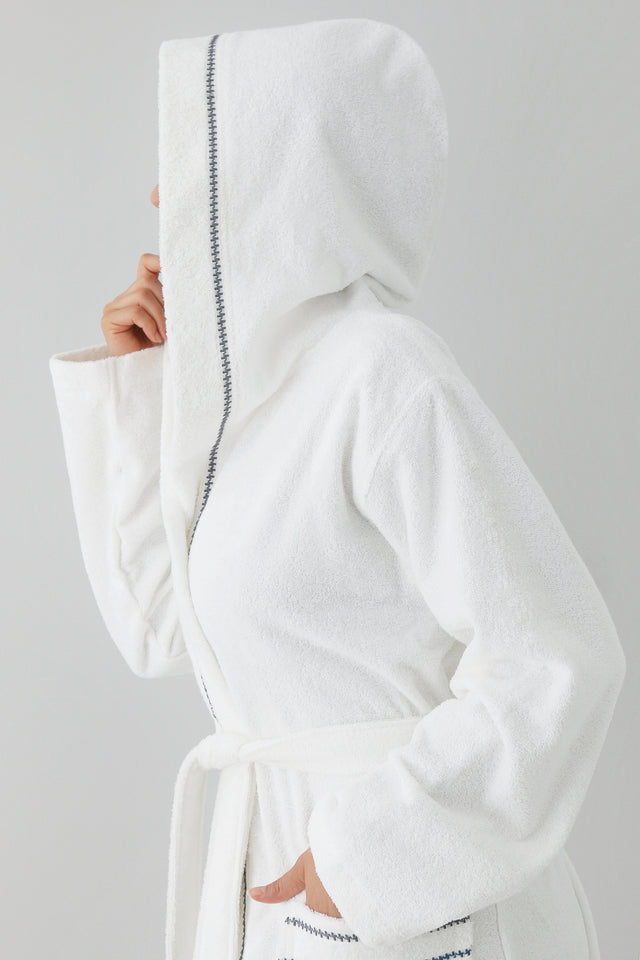 Profundo Robe Cloud - Unisex Kapusonlu Bornoz